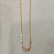 4 gram light gold rice necklace