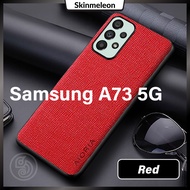 SKINMELEON Samsung A73 5G Casing Camera Protector Soft TPU Slim Hard Case Shockproof Cover Cross Pat