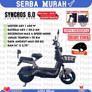 SUPER PROMO!!! Sepeda Motor listrik E-Bike SYNCROS 6.0 BONUS HELM