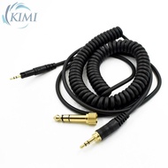 Spring Headphone Cable Black For ATH-M40x+ATH-M50x Replacement 1Pc Accessories