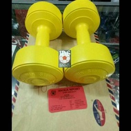 Dumbbell plastic barbell/ 3kg win star colored dumbbell/
