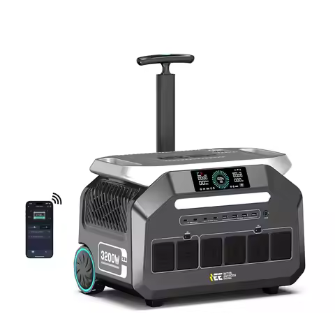 IEE 3200W Portable Power Station P3200, 2048Wh Solar Generator, 1800W AC Charging & 1000W Solar Char