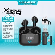 VINNFIER XTREME PRO 9 DUAL WIRELESS 2.4G & BLUETOOTH TWS EARBUDS