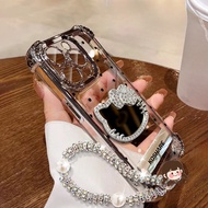 Kitty Mirror Phone Case For Realme GT7 Neo 7 C75 C75X Narzo N63 N55 N53 50 50A Prime 30A 30 Pro 20 5