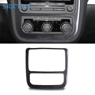 【Direct-sales】 Carbon Fiber Car Interior Center Control Cd Air Conditioning Panel Frame Cover Sticke