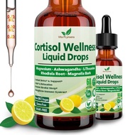 Cortisol Supplement Liquid Drops, 17-in-1 Cortisol Detox,Hormone Balanced for Women, Mood Focus, Sle