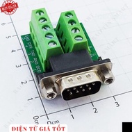 [2 Pieces]- DB9 Port 9-Pin Male Head Domino Screw Wire Connector Without Electronic Case 886