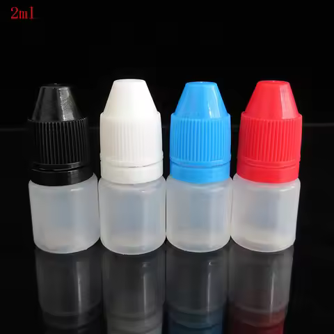 10pcs 2ml Plastic Dropper Bottles LDPE Soft Squeezable Mini Travel Bottles Eye Drops Water Bottle fo