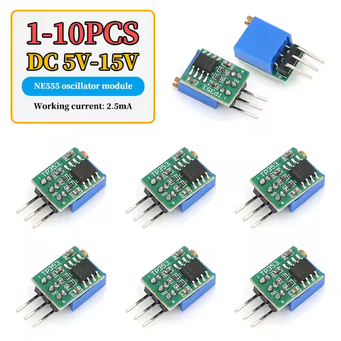 NE555 TP353 Pulse Generator Module Adjustable Frequency Square Wave Output 0.5Hz-70Hz/50Hz-6kHz/5kHz
