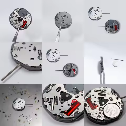 VH31 Sweep Second 3 Hands Japan Quartz Movement Tmi Time Module Movement Vh31b 110 ½ Ligne Quartz Mo
