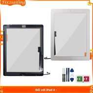 iPad 4 A1458 A1459 A1460 Bộ Số Hóa Màn Hình Cảm Ứng LCD Bên Ngoài Mặt Kính Phía Trước Màn Hình Điện