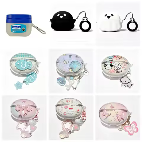 For QCY Crossky C30 Earbuds Case,Cartoon Ghost Creative Popular Vaseline Design Silicone Cover For Q