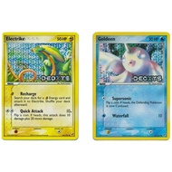 English Pokemon Card Electrike - 60/107 /Goldeen - 61/107 - Common Reverse Holo Ex Deoxys Reverse Ho