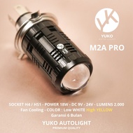 YUKO AUTOLIGHT M2A M2 PRO H4 LAMPU LED MOTOR DAN MOBIL MINI BILED - KUMMA.id