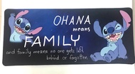 STITCH B แผ่นรอง คีย์บอร์ด รองคีย์บอร์ด keyboard ลาย STITCH OHANA  สติทช์  ขนาด 30 x 70 cm แผ่นหนานุ