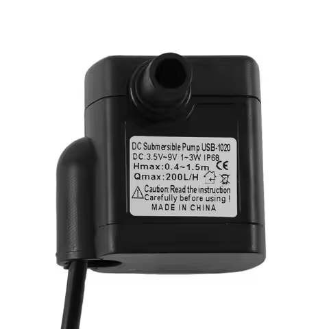DC 3.5V-9V Mini Submersible Water Pump for Aquarium Landscape Fish Bowl Micro Pump 3W USB-1020 Acces