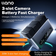 Llano NP-FZ100 NP-W235 camera Battery Charger 30W fast charging base with three ports suitable for S