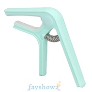 FAYSHOWS ​Guitar Capo​, ​Even Pressure Pink/Light green/Black/White ​Spring Capo​, Useful ABS ​Begin