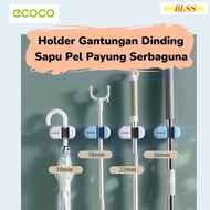 GANTUNGAN Broom and Mop Holder - Broom and Mop Hanger - Ecoco Multipurpose Clamp Mop Holder