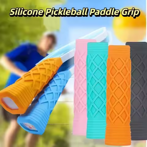 Silicone Pickleball Paddle Grip Cover Replacement Reusable Pickleball Racket Handle Sleeve Non-Slip 