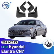 Car Mudguards For Hyundai Elantra CN7 Avante i30 Sedan 2021 2022 2023 MudFlaps Front Rear Mud Splash Guards Flap Car Accessories