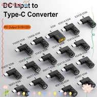 CLEVER DC to Type C Converter 5v 9v 12v Square Plug 5.5X2.5 7.4X0.9 4.5X0.6mm Laptop Charger for //