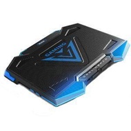 Syllere - 包送貨 -諾西 5核大風扇筆記本電腦散熱器支架高度可調帶雙USB介面 黑藍 B