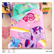 Cadar cartoon super single 4in1 YANASEN siap comforter set