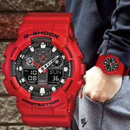 Casio นาฬิกาข้อมือ GShock รุ่น GA100B-4A (สีแดง) ขายดีมากกกก