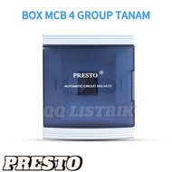 Presto MCB Box 4 Groups Embedded MCB House + Presto Cover