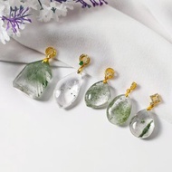 頂級淨體 綠幽靈水晶 金字塔 心輪 招財 事業 墜 項鍊 單品 禮物