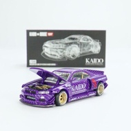 Kaido House + MINIGT Nissan Skyline GT-R (R34) Kaido Works V1 KHMG048 Car Model Boy Toy Model Die-Cast Vehicles