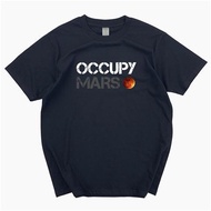 2025 Năm Mới Cotton Cổ Tròn Tay Ngắn T Áo Sơ Mi Musk elon musk Chiếm Sao Hỏa Occupy Mars Xung Quanh
