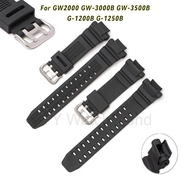 For GW-2000/GW-3000B/GW-3500B/G-1200B/G-1250B Compatible Strap - Soft Resin & PU Material Band Repla