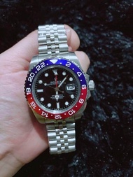 นาฬิกาข้อมือแฟชั่นโรเล็กซ์ GMT-Master II "Pepsi" Blue-Red 02 size 44 mm. พร้อมกล่อง