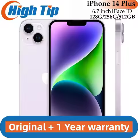 Original Apple iPhone 14 Plus 6.7" 5G US Version Dual eSIM 14plus NFC A15 OLED Face ID 6GB RAM 128/2
