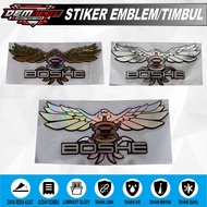 BOSHE emblem stickers, cool embossed stickers