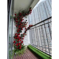 Fake vines, high-quality antique rose vines, decorative red rose vines