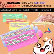 BARGAIN GEEZER G100 Colorful Chocolate Key 2.4G Wireless Keyboard Mouse