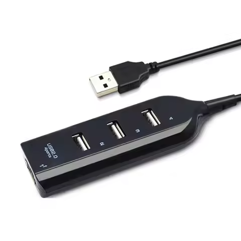 4-port HUB Hub, USB Computer, 4-port Hub, 1-to-4 Splitter, 1-to-4 Converter, Docking Station