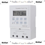 FKILA Programmable Timer, AC 220V Microcomputer Digital Timer Switch, Smart Home 1Min - 168H KG316T 