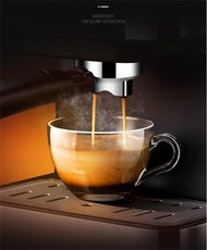 เครื่องทำกาแฟเครื่องชงกาแฟเอสเปรสโซไฟฟ้าฟองนมอบไอน้ำ20บาร์ที่ให้ความร้อนอย่างรวดเร็ว1.6L