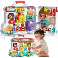 Busy Board Montessori Toys Gift for 1 2 Year Old Boys, Early Educational Montessori Toys for Toddler