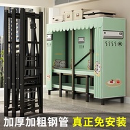 免安装卧室家用布衣柜钢管加粗加固折叠衣柜出租房屋简易衣柜