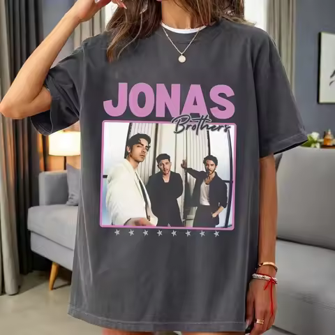 Jonas Brothers Vintage 20th Anniversary of Jons Tour Shirt, Retro Band Graphic Tee, Soft Washed T-Sh