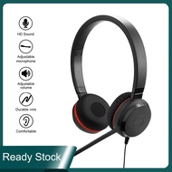 Jabra Evolve 30 USB Noise Cancelling Headphones Adjustable Microphone Wire-Controlled Headset Office