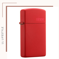 Zippo - Zippo - 1633ZL ZIPPO標誌窄版 紅色啞光| 防風打火機 | ZIPPO 指定授權經銷商 |美國製造 | 收藏