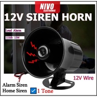👍 ES-626 Siren 12V 110dB-120db Treble Speaker Wire Loud Horn Alarm Siren Speaker Burglar Alarm Syste
