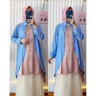 ASKA.ID - KARINA LAYER TUNIC OFFICE CLOTHES MUSLIM WOMEN'SWanita