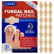 ELAIMEI - (21片裝) 夜間灰甲貼 指甲修復矯正 嵌甲 護甲 腳指甲護理貼 TT0303